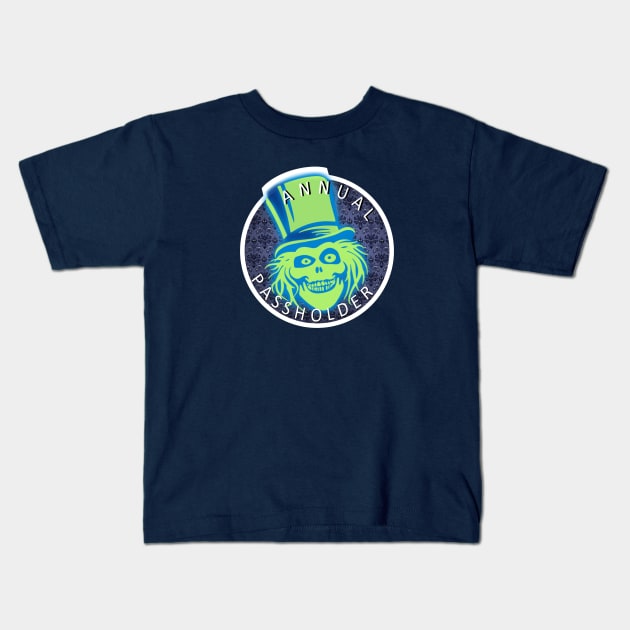Hatbox Annual Passholder Kids T-Shirt by EnchantedTikiTees
